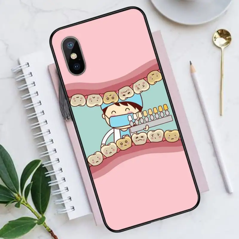 

Cute Lovely Wisdom Teeth Dentist Tooth Phone Case for iPhone 11 12 pro XS MAX 8 7 6 6S Plus X 5S SE 2020 XR funda coque