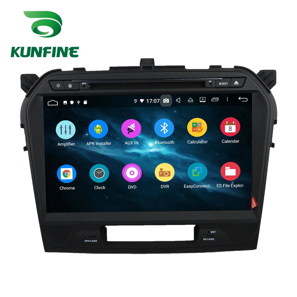 KUNFINE Android 9,0 Восьмиядерный 4 Гб ОЗУ 64 Гб ПЗУ автомобильный DVD gps мультимедийный плеер стерео для SUZUKI Vitara радио головное устройство