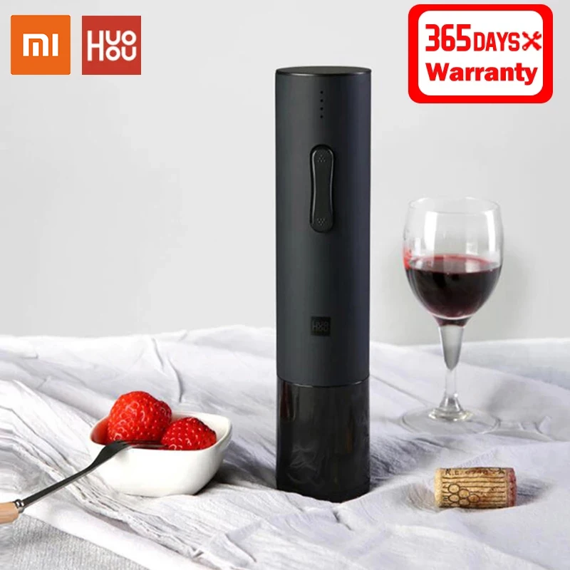 

Xiaomi Youpin Huohou Automatic Corkscrew Wine Stopper Set Dec Drinker Stopper Electric Cork Cork Opener Cork Tool Strong Torque