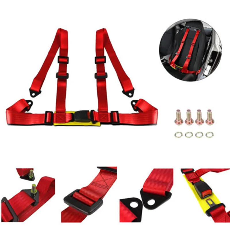 4 точки автомобильной пряжки гоночное сиденье ремень безопасности ремни с Camlock