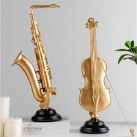 vip nordic modern musical instrument ornaments violin saxophone museum rack restaurant artwork tv cabinet decoration
