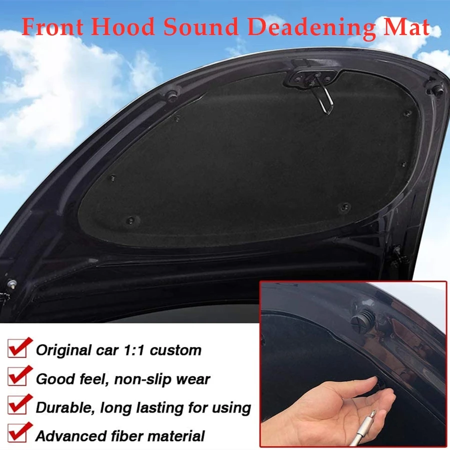 Передний капот для Tesla Model 3 2017-2021 Звукоизолирующая подкладка задний багажник