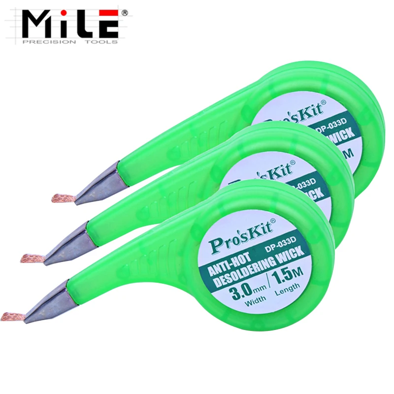 Фитиль для удаления припоя, оплетка для удаления припоя, Вакуумная присоска, насос для удаления припоя Proskit BGA, фитиль для пайки