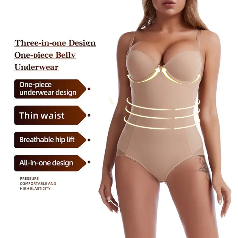 

Women's Body Shaping belly contraction jumpsuit postpartum waist-slimming clothes hip lifting breasts support push up underwear