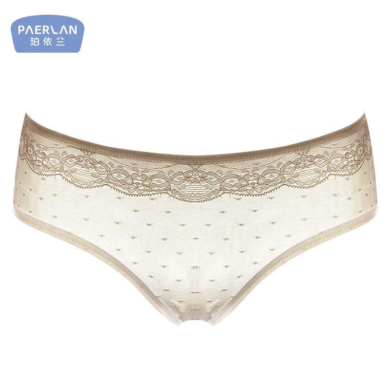 

PAERLAN-Women Cotton Panties Thin Comfortable Breathable Sexy Drawstring Low Waist Briefs 3 Colors