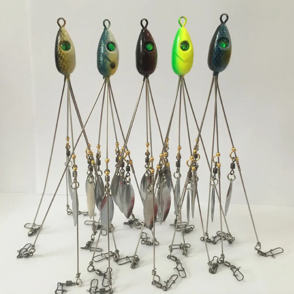 Alabama Rig 2 Combo 3 ложки рыболовные приманки группа атак металлический Спиннер