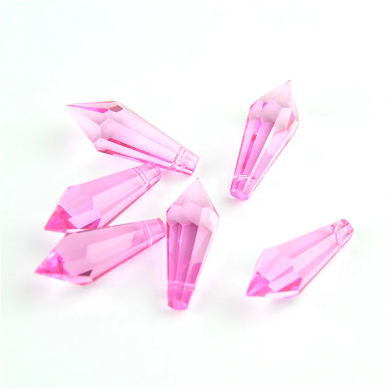 38 мм смешанные цвета Хрустальная сосулька падение люстра Висячие Части