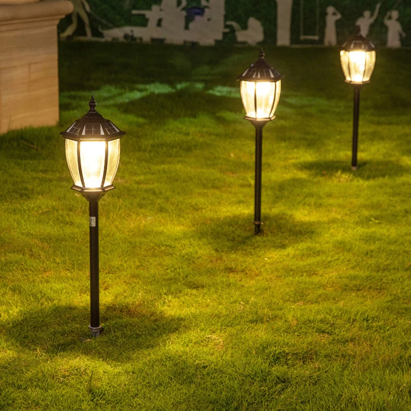 구매 태양 잔디 빛 야외 알루미늄 유리 IP55 방수 Led 지상 플러그 장식 태양 정원 잔디 램프 야외 잔디