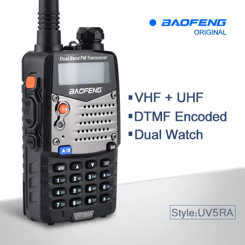 

Baofeng Walkie Talkie UV-5RA Portable CB Radio UV5RA Dual Band UHF+VHF for Ham Hotel 5KM Two Way Radio