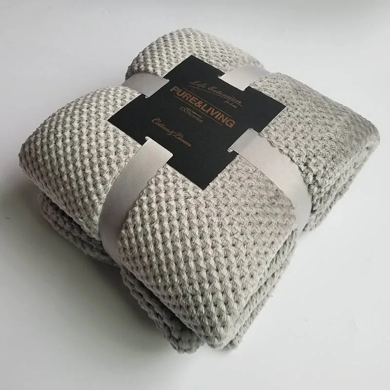 Зимнее Коралловое флисовое плюшевое одеяло для кровати дивана кондиционера