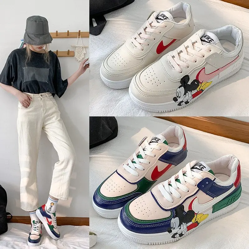 Детские Нескользящие кроссовки с мягкой подошвой и мультяшными героями Диснея