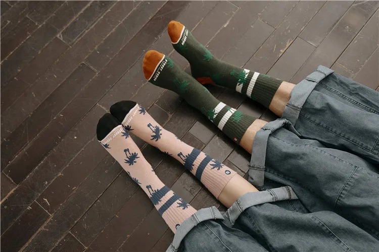 Модные мужские носки унисекс, 100 хлопок, Harajuku, цветные мужские носки, 1 пара, размер 35-43, уличная мода