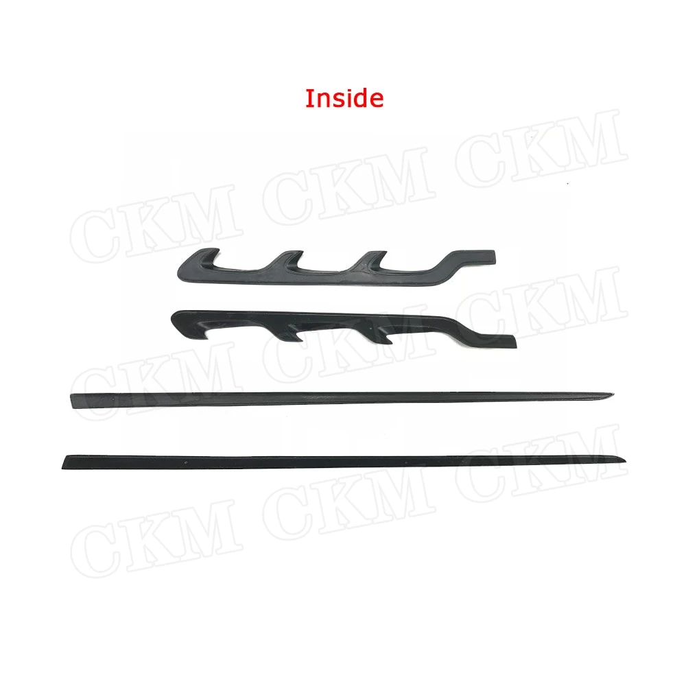 4 шт./компл. декоративные полосы из углеродного волокна для переднего крыла