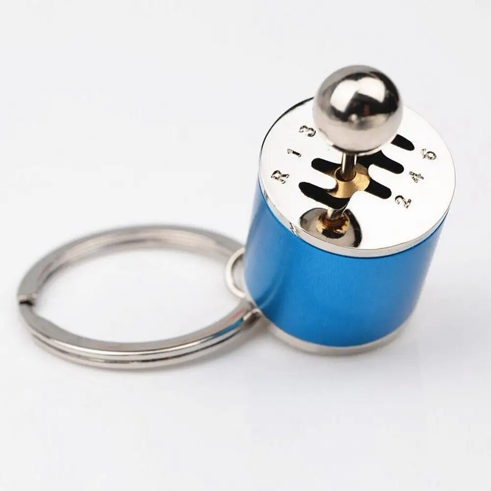 

Car Gear Box Keychain for Men Women Imitation 6 Speed Manual Car-styling keyring Gear Knob Shift Gearbox Stick Gift Souvenir Hot