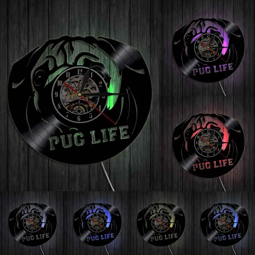 Настенные часы с изображением английских бульдогов собак британских пород