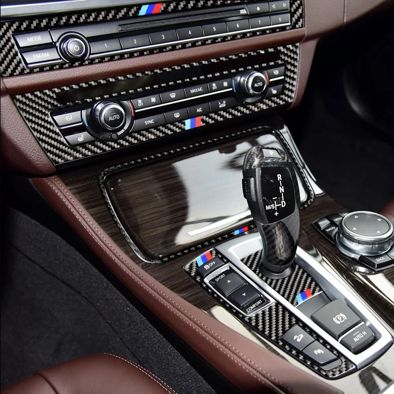 Углеродное волокно для BMW 5 серии F10 F18 2011-17 внутренний переключатель передач