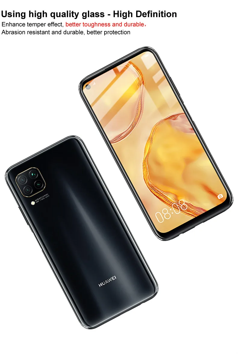 

IMAK Huawei Nova 6 Glass Screen Protector Pro+ Version Full Coverage Tempered Glass for Huawei Nova 6 SE