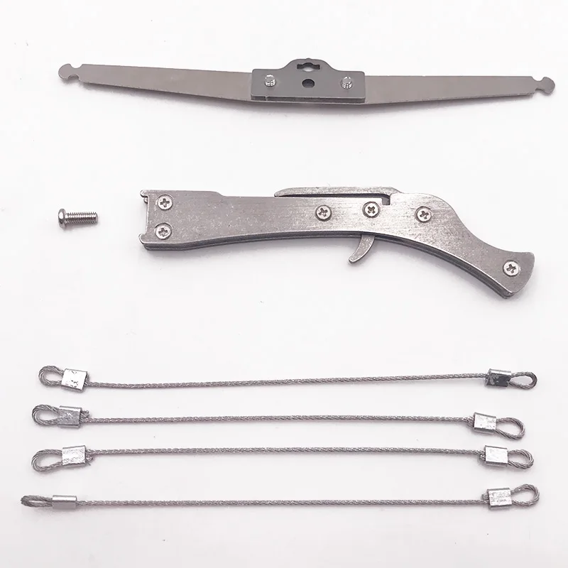 Mini Stainless Steel Toy Decompress Creative Toothpick Wire Bowstring Classic Collection Toys Gifts Shooting | Игрушки и хобби