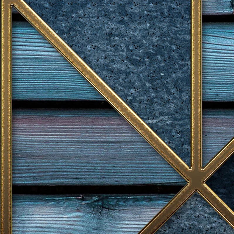 Настенные 3D-обои по фото индивидуальному заказу голубые геометрические обои с