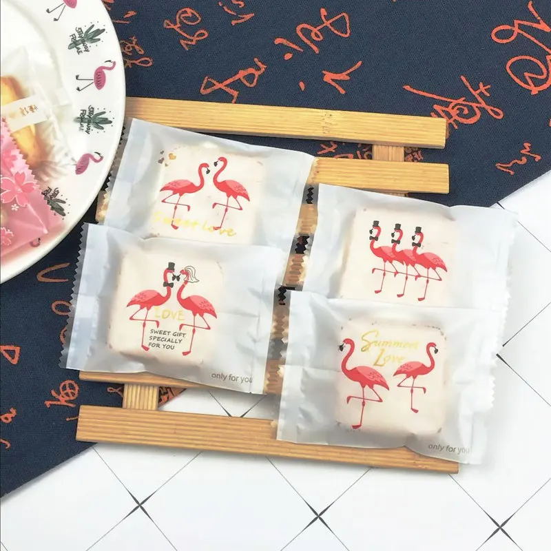 25 шт. пластиковые пакеты для печенья с фламинго|Подарочные сумки и упаковка| |