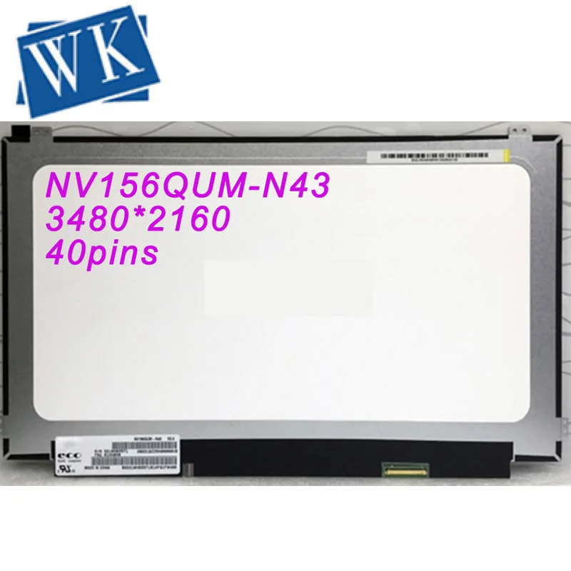 IPS для BOE NV156QUM-N43 NV156QUM N43 FRU 00NY431 ЖК-экран матрица ноутбука 15 6 &quot4K 3840X2160 Замена |