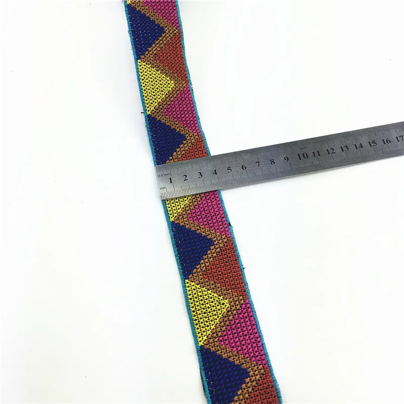 1 ярд винтажная Этническая ВЫШИТАЯ лента Бохо сделай сам Аксессуары для сумок и