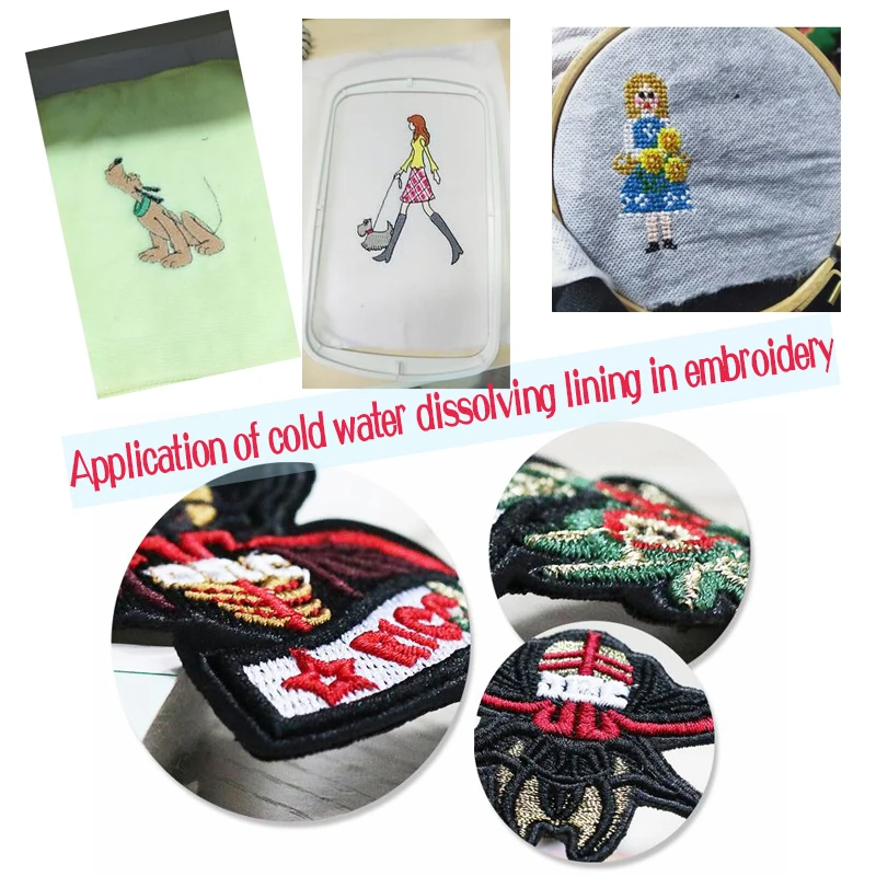 Толщина 40 г/60 г Водорастворимая Нетканая ткань для вышивки сделай сам ширина 1 м и