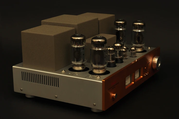 Фотомагнитный ламповый усилитель класс AB встроенный KT120 * 4 100 Вт 2 отличная