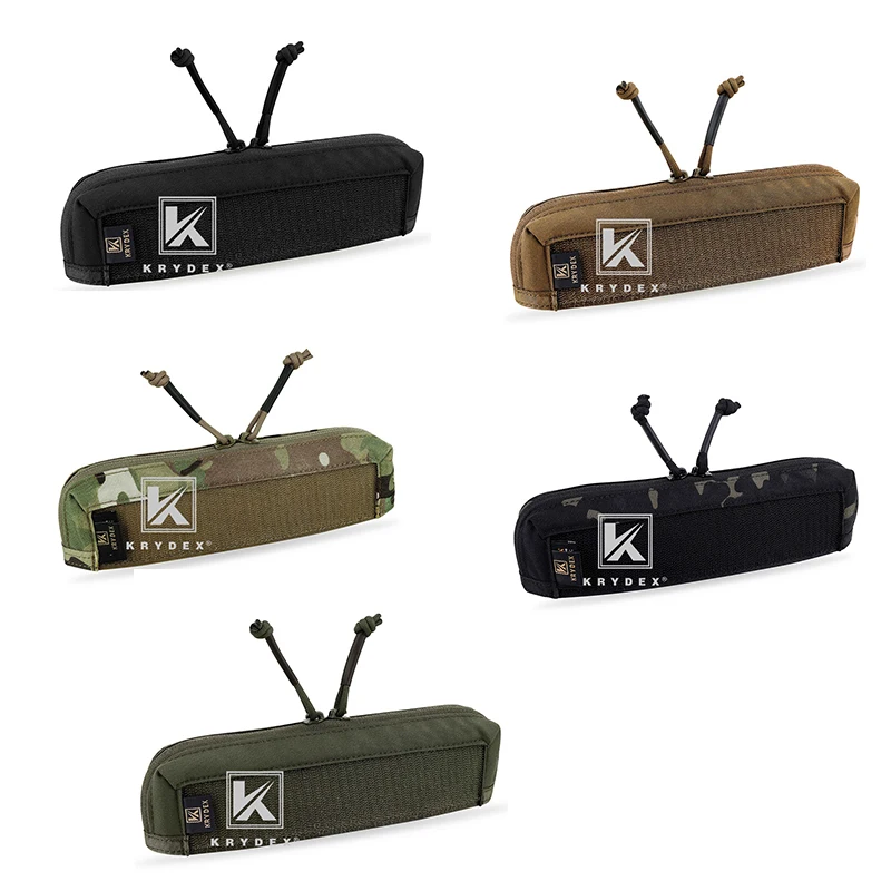 KRYDEX Tactical Vest Zipper Insert Pocket For MK3 Chest Rig Chassis Full Length Double Zipper Panel Accessories Storage Pouch