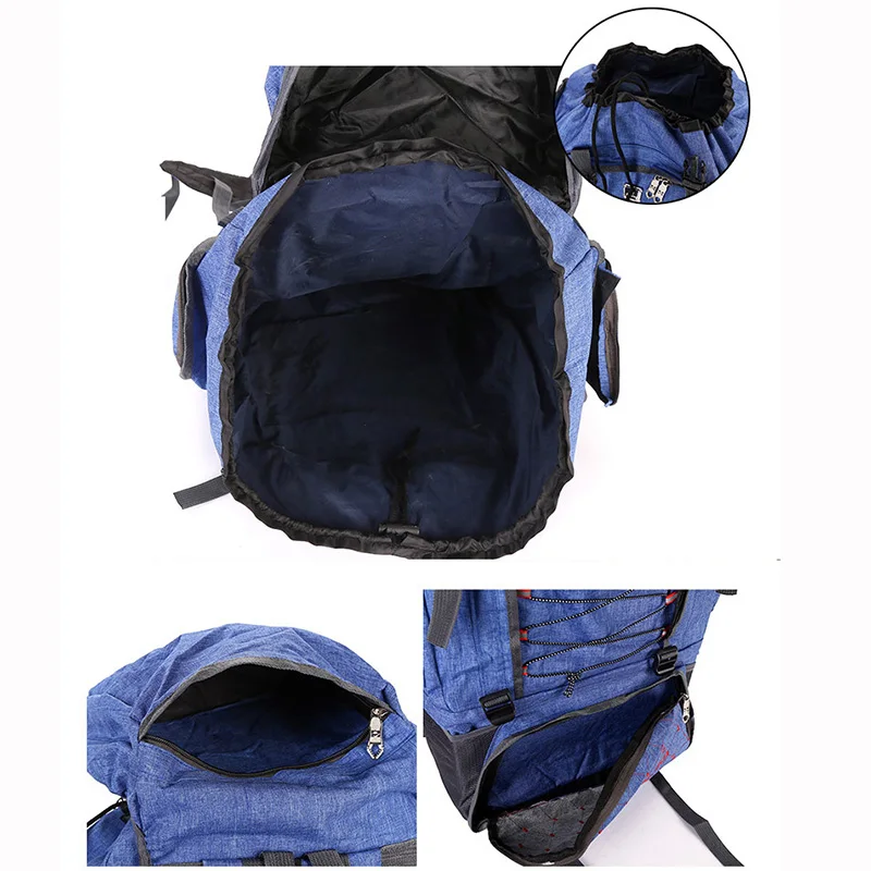 Открытый походный рюкзак для кемпинга большая емкость водонепроницаемая