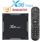Оригинальная Smart TV приставка X96 Max Plus, четырехъядерный Amlogic S905X3, Wi-Fi, 1000M, BT, 4K, Android 10,0, ТВ-приставка PK H95 T95 H616