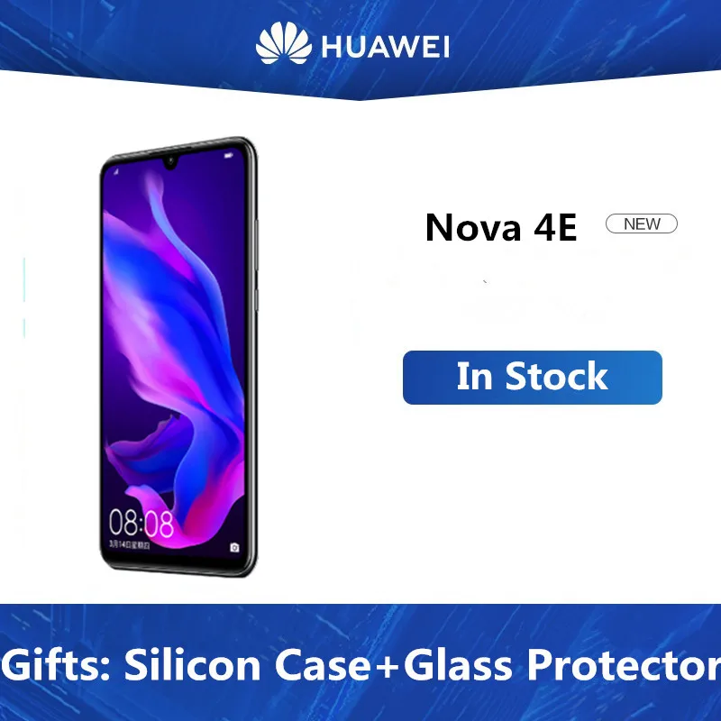 Мобильный телефон HuaWei Nova 4E P30 Lite, 4G LTE, Kirin 710, Android 9,0, 6,15 дюймов, 2312X1080, 6 ГБ ram, 128 ГБ rom, отпечаток пальца, 32 МП