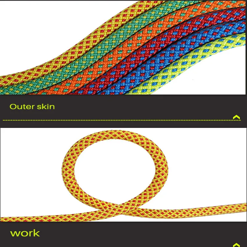 6 мм верёвка для скалолазания на открытом воздухе 30 м оборудование высокопрочный