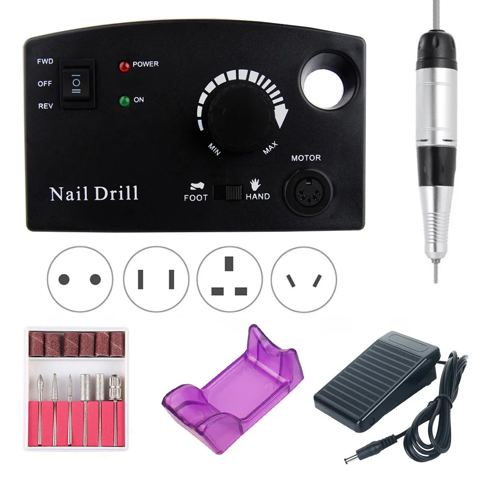 PRO 35000 об/мин Электрическая дрель для ногтей набор маникюра и педикюра полировки