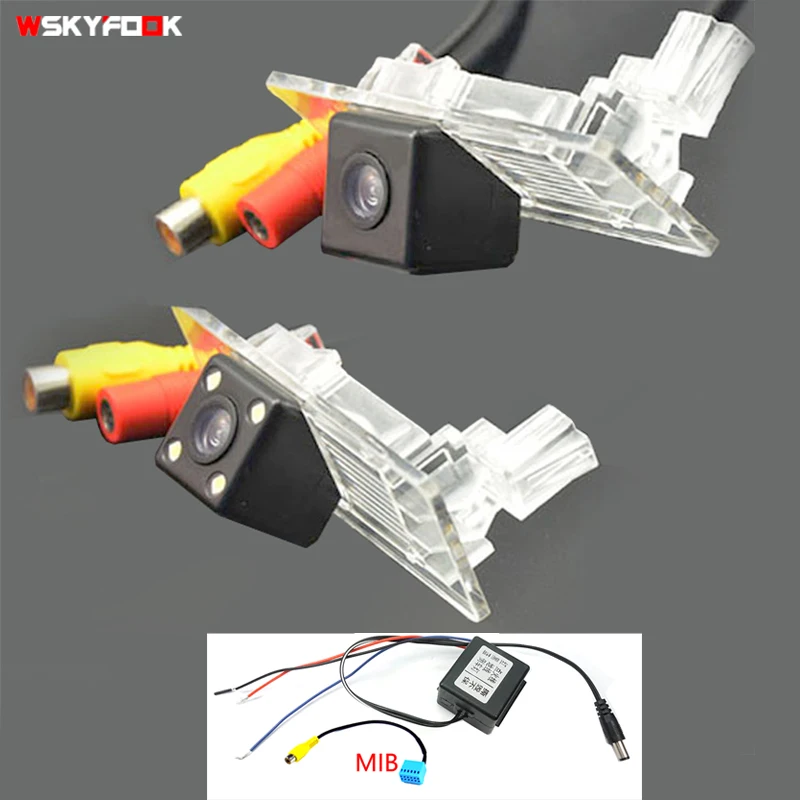 Камера заднего вида AHD CCD для Skoda Octavia Fabia Rapid Spaceback Superb Passat Jetta SAGITAR Gran Lavida релейный