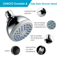 bathroom shower head rainfall fixed showerhead jomoo 3 5inch high pressure showers with adjustable swivel brass ball joint chrom