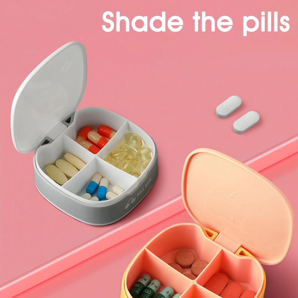 

Travel Pill Box Holder Weekly Medicine Storage Organizer Container Drug Tablet Dispenser Independent Lattice Plastic Pill Case