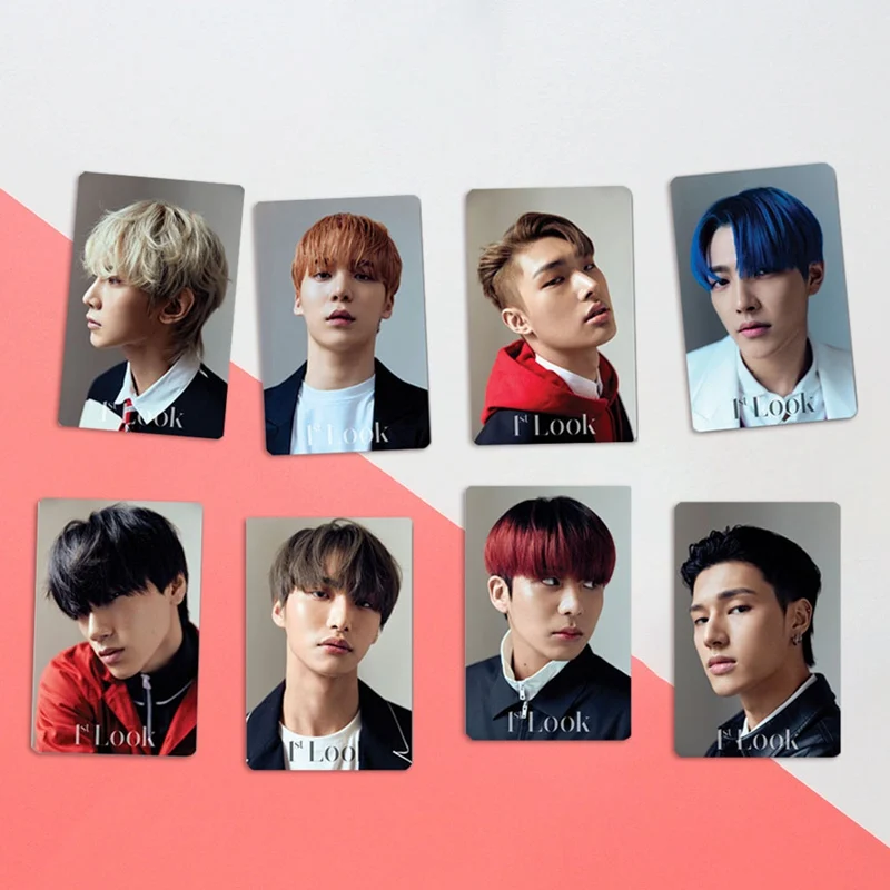 

10PCS/Set Kpop HD LOMO Card Stickers ATEEZ Photocard Crystal Photo BUS Card Stickers For Students Fans Gift