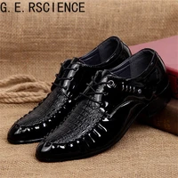 2021 new mens casual leather shoes work shoes mens pointed toe spring and autumn mens shoes