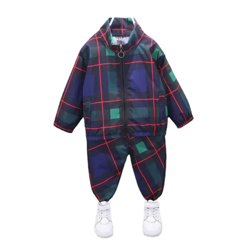 

Boys Clothing Sets 2pcs Spring Autumn Children's Fashion Jacket Pants Tracksuits For Baby Girl Kids Casual Sports Suits Outfits