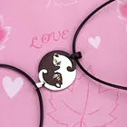 Пазл с котенком из нержавеющей стали, подвеска для пары, сращивающаяся подвеска, продажа одного продукта