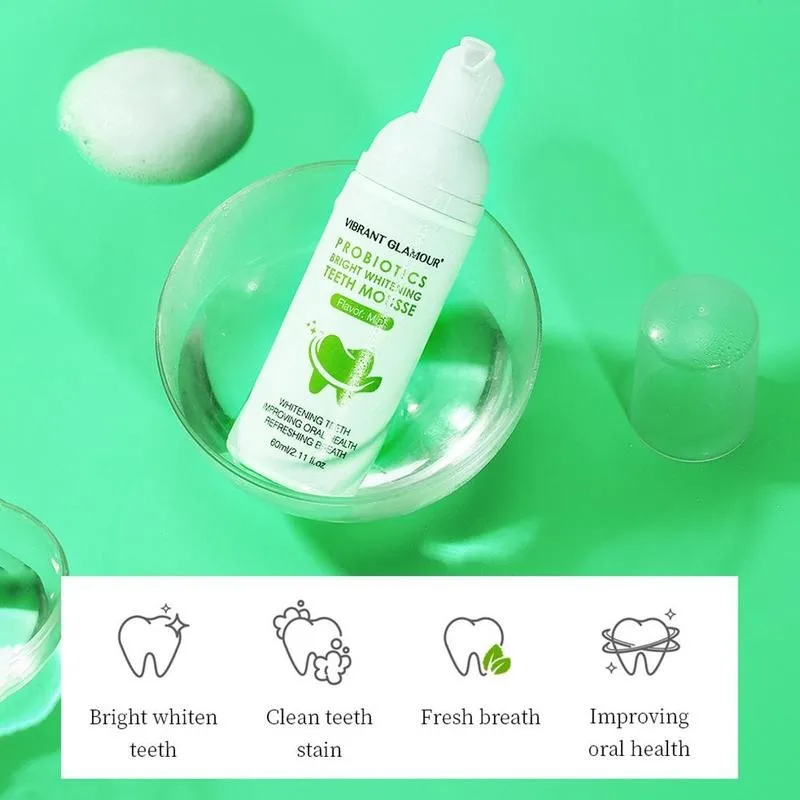 60 г отбеливание зубов мусс мятный зубная паста для удаления зубного налета