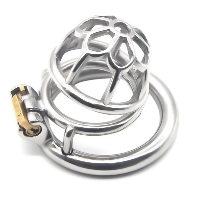 Клетка для пениса из нержавеющей стали мужское кольцо Пояс верности устройство