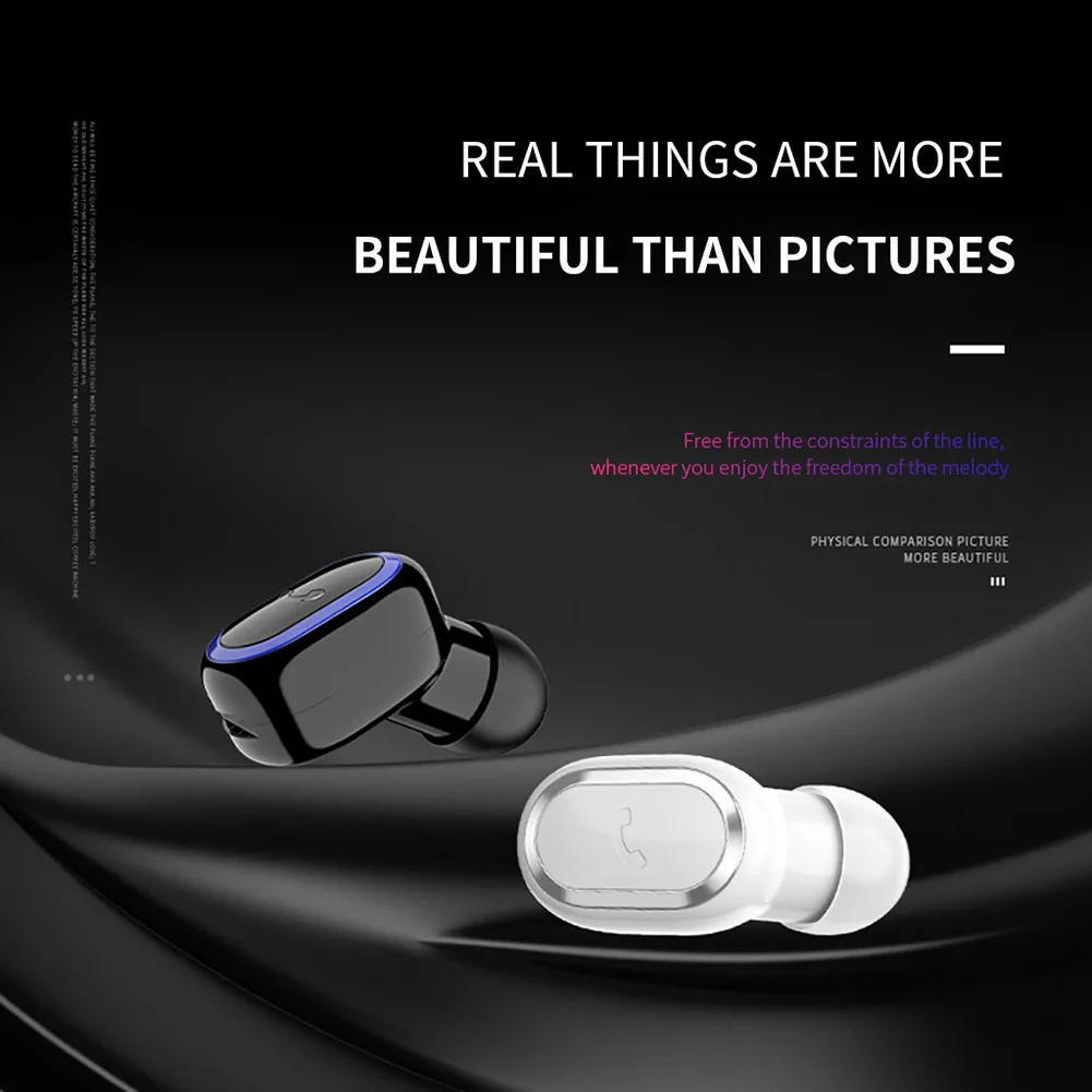 Erilles Мини bluetooth наушники беспроводные невидимые гарнитура на одно ухо In ear