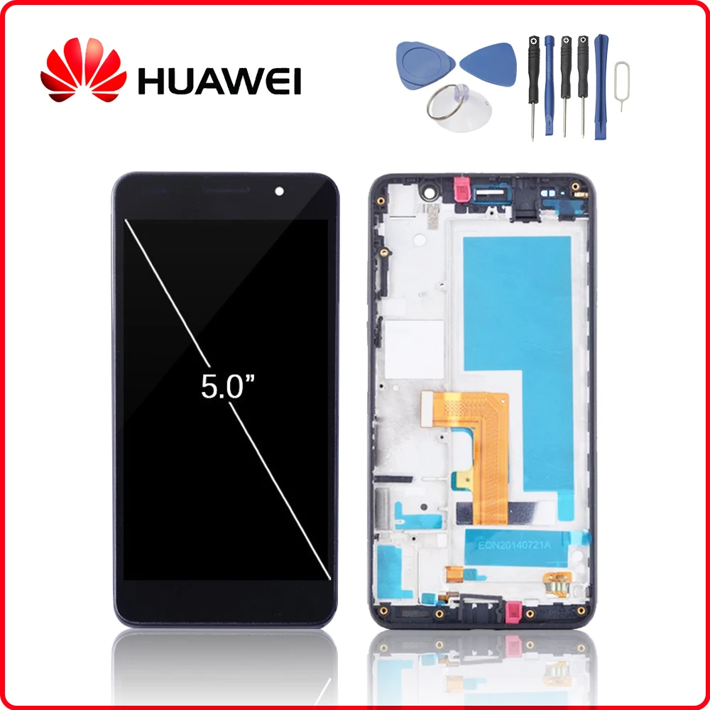 Huawei для НУА Вэй слава 6 ЖК-дисплей Дисплей Сенсорный экран дигитайзер для huawei Honor6 Дисплей с рамкой H60-L02 H60-L12 H60-L04+ Инструменты