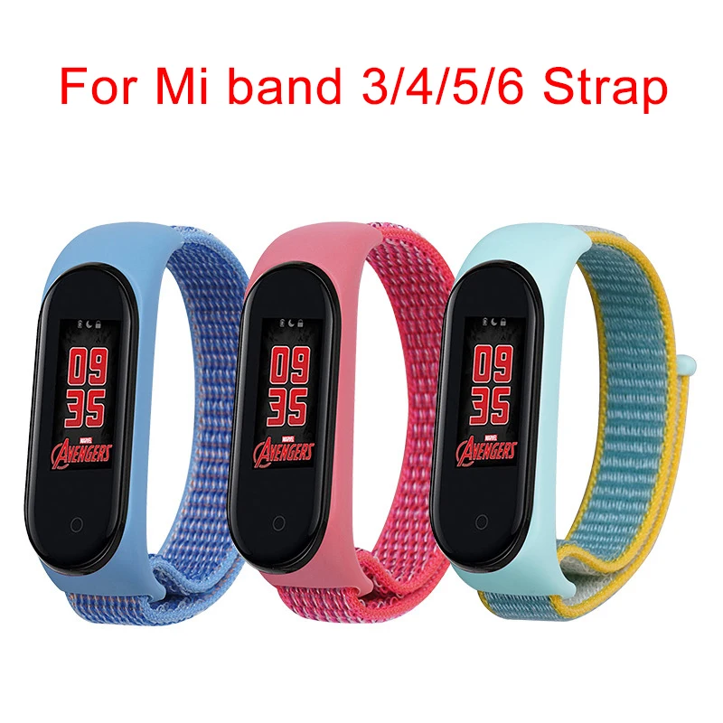 

Nylon strap For Xiaomi MI Band 6 5 4 3 Smart Watch Strap Replacement Bracelet Sport Wristband xiaomi my band belt 5 Accessories