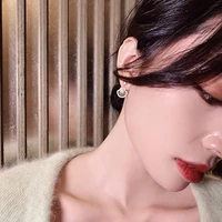 korean simple lady charm shell shape stud earrings girl women fashion temperament imitation pearl ear rings jewelry accessories