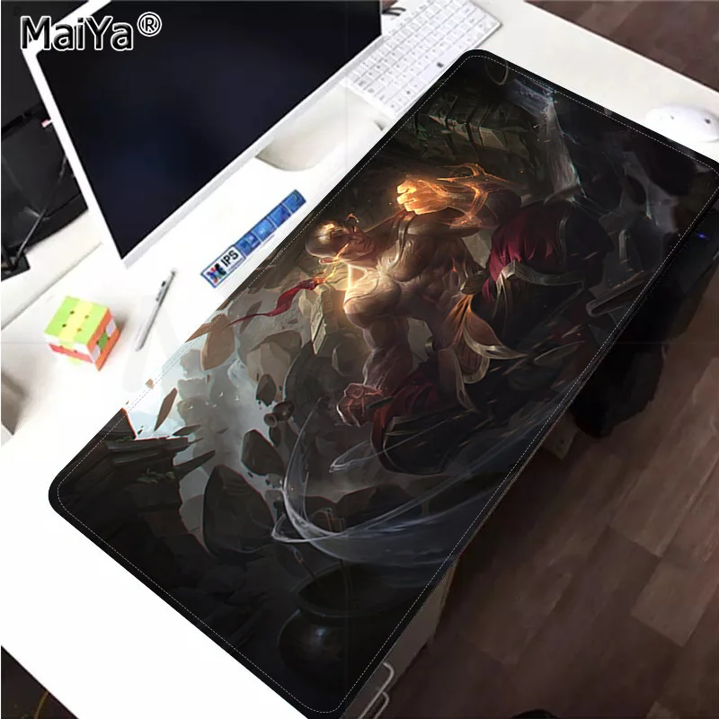 

Maiya League of Legends Lee sin Cool Beautiful Anime Mouse pad Mat Size for CSGO Game Player Desktop PC Computer Laptop