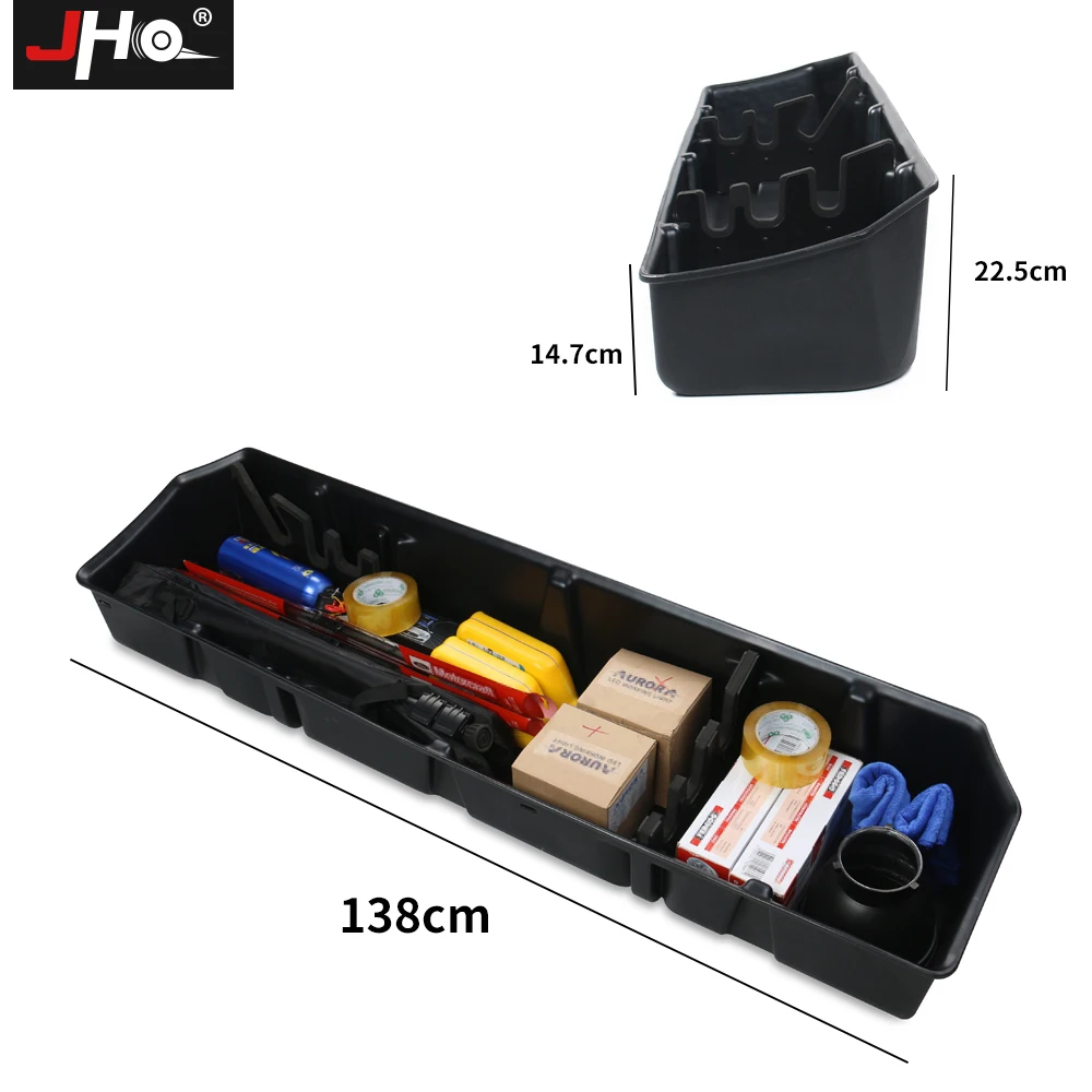 JHO 4-дверный пикап органайзер для хранения аксессуары заднего ряда Underseat ящик для хранения для- Ford F150 Raptor