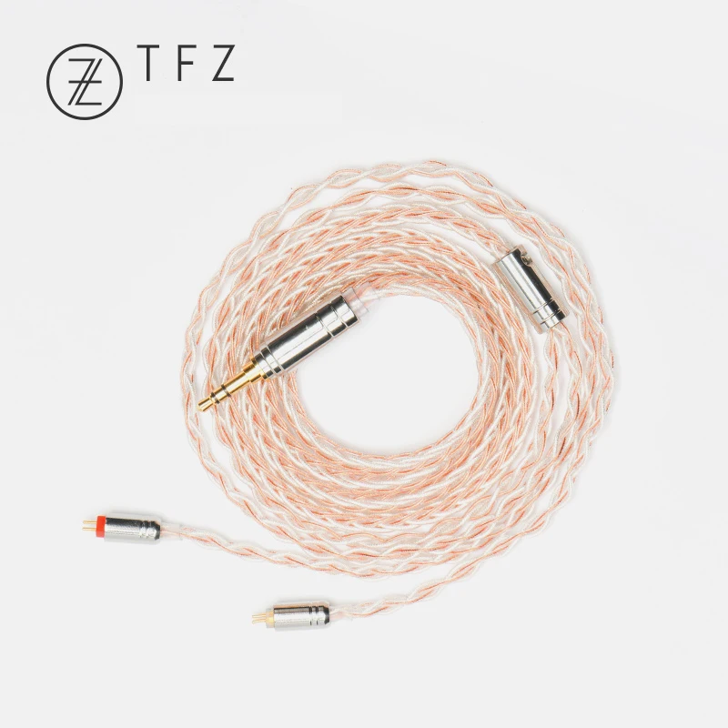 TFZ высокочистый однокристальный медный посеребренный кабель 4 мм 3 5 с 2 контактным